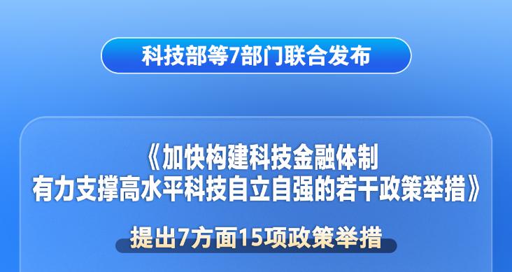 七部门发力！15项举措支持加快构建科技金融体制（附图解）